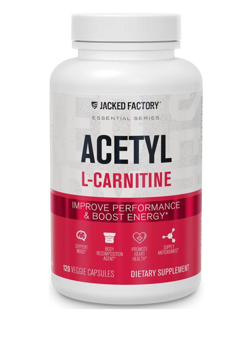 Jacked Factory - Acetyl L-Carnitine 120 Capsules - Image 1
