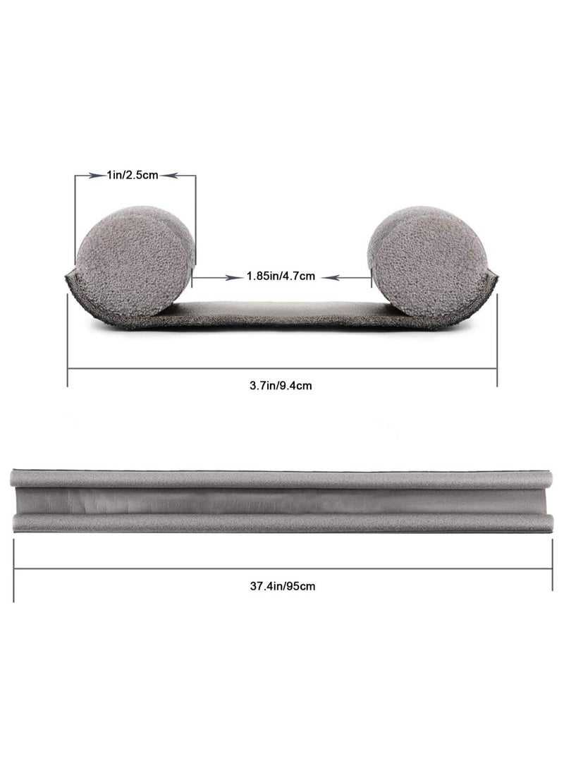Pack of 2 Under Door Draft Stopper Guards, Adjustable Twin Home Soundproof and Dust-Proof Seal Strips, Energy Efficient Door Seal, Prevents Drafts, Noise, and Dirt, Easy to Install, Ideal for Home, Office, and Apartment Use.