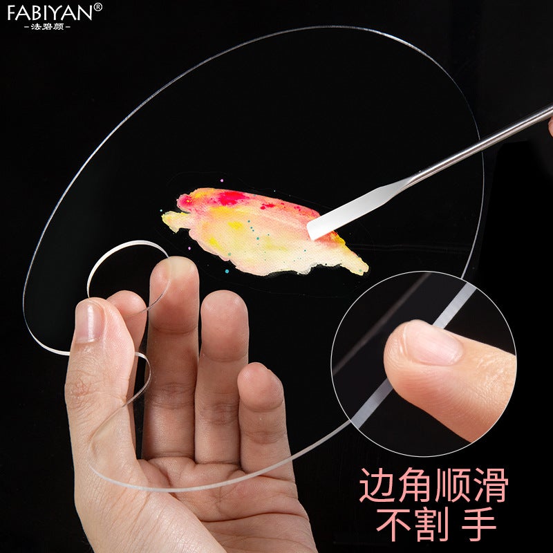 Acrylic Nail Art Palette Set – Transparent Painting Tool for General Use - Image 5