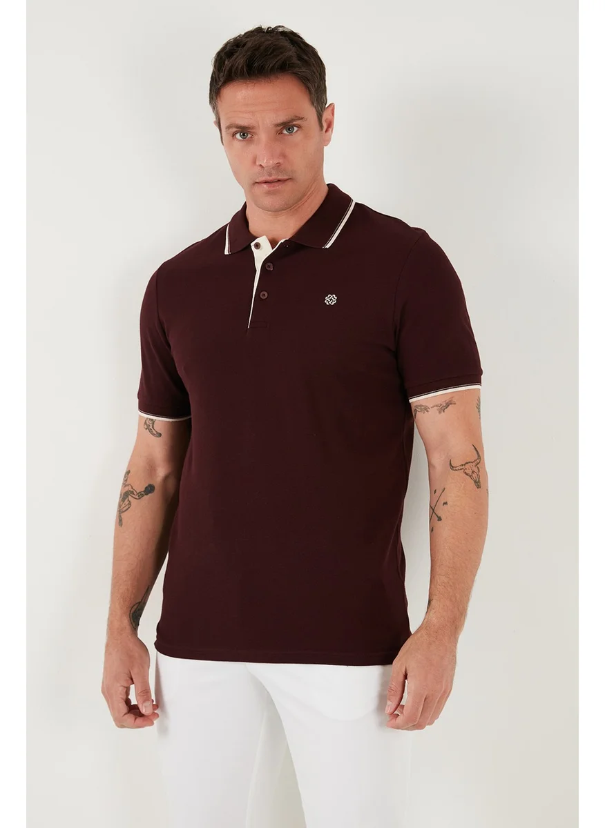 Buratti Cotton Buttoned Slim Fit Polo Neck T Shirt Men's Polo Neck T Shirt 5902118