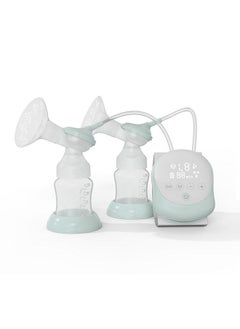 Double Electric Breast Pump Hands Free Breast Pump for Breastfeeding 2 Modes & Adjustable Levels Low Noise Anti-Backflow Built-in Battery with 2pcs 150ml Milk Bottles