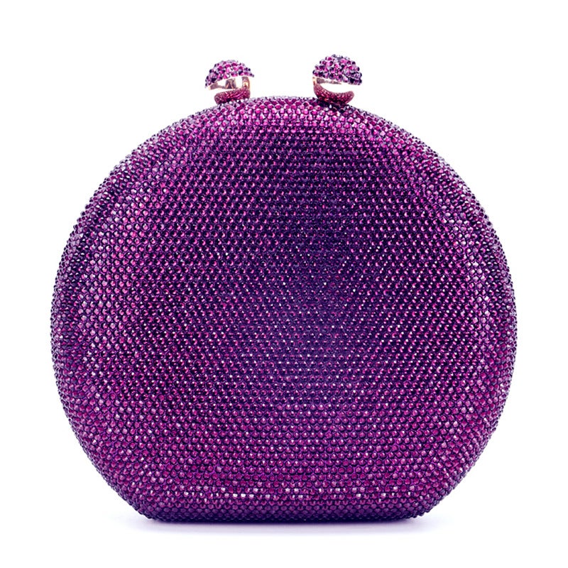 Ethnic Minority Flower Pattern Rhinestone Wedding Evening Bag Crystal Rhinestone Women'S Shoulder Hand Evening Bag - Image 5