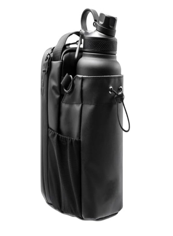 Jitaharay Magnetic Gym Bottle Holder Bag with Storage Pockets and Zippered Compartments - Image 1