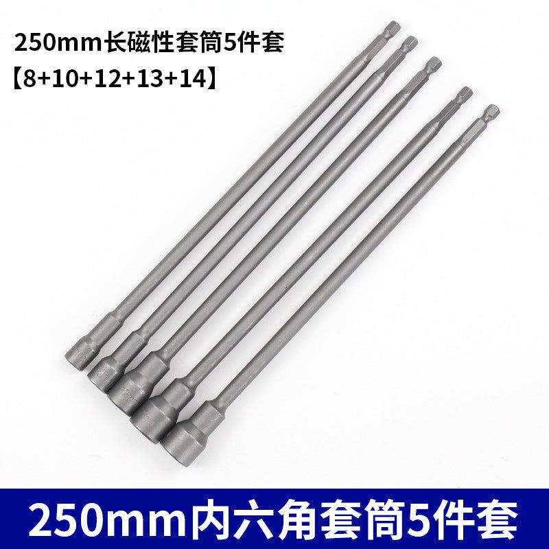 Extended Magnetic Socket Head Set 6-14mm ✅250mm【8+10+12+13+14】 - Image 1