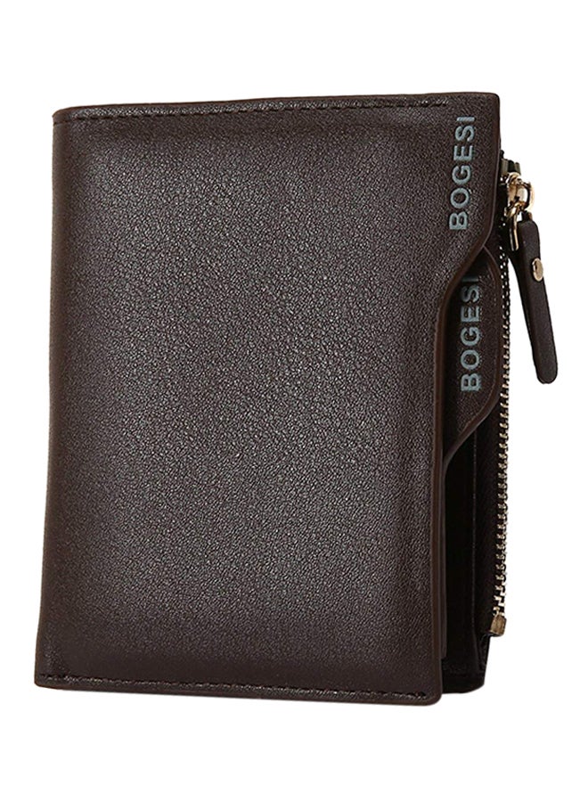 BOGESI Classic Pattern Wallet Brown