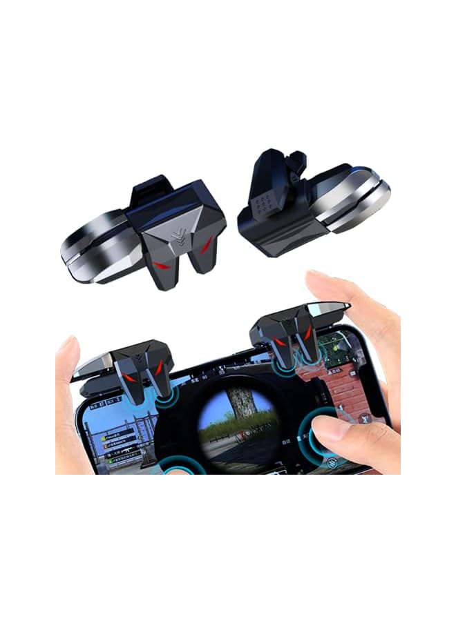 راكسوم وحدة تحكم ألعاب بروماس PUBG Mobile Trigger 4 Triggers L1R1 L2R2، عصا تحكم للألعاب متوافقة مع الهاتف المحمول و[زوج واحد]  - Image 1