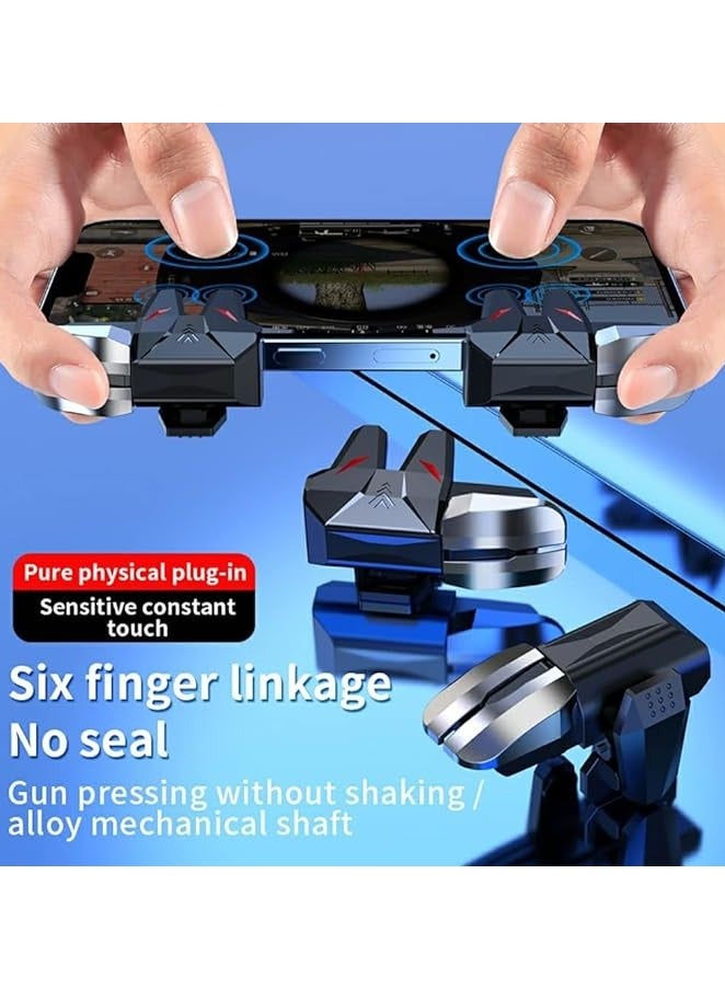 راكسوم وحدة تحكم ألعاب بروماس PUBG Mobile Trigger 4 Triggers L1R1 L2R2، عصا تحكم للألعاب متوافقة مع الهاتف المحمول و[زوج واحد]  - Image 3