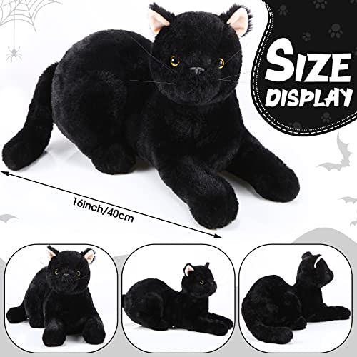Sosation 16 Inch Cat Stuffed Animal Plush Realistic Cat Toy Soft Plush Pillow Cute Gifts Toy for Kids Birthday Decoration Supplies - Image 5