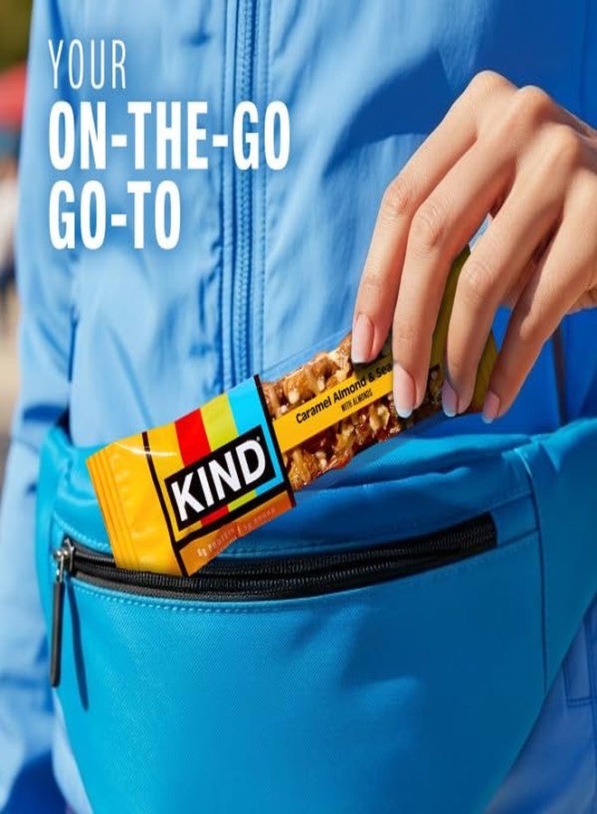 KIND Healthy Snack Bar, Caramel Almond & Sea Salt, 5g Sugar | 6g Protein, Gluten Free Bars, 1.4 OZ, (60 Bars) - Image 5