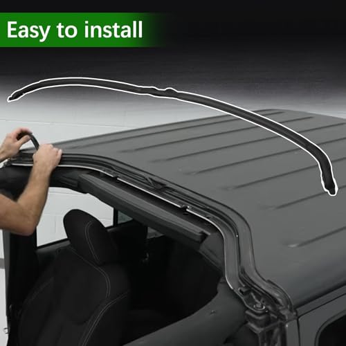 MINETPS 68088040AA Hard Top Roof Seal, Sunroof Rubber Strip Seal Fit for Jeep Wrangler JK Unlimited 2011-2016 w/ 4 Doors, Header Weatherstrip Seal Replace 68088040AB - Image 2