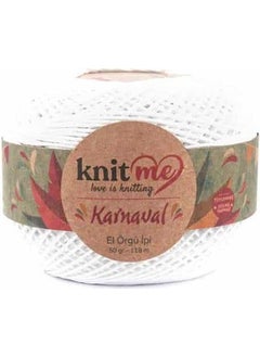 Knit Me Carnival Hand Knitting Yarn // 50GR // Snow White 