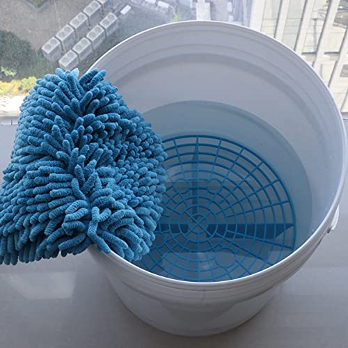 amiss دلو غسيل السيارات 2 حزمة، أداة غسيل السيارات ومجموعات التفاصيل، أداة دلو لمنع الخدوش، ملحقات داخلية وخارجية للسيارة، تناسب 10.2 بوصة - أزرق - Image 4