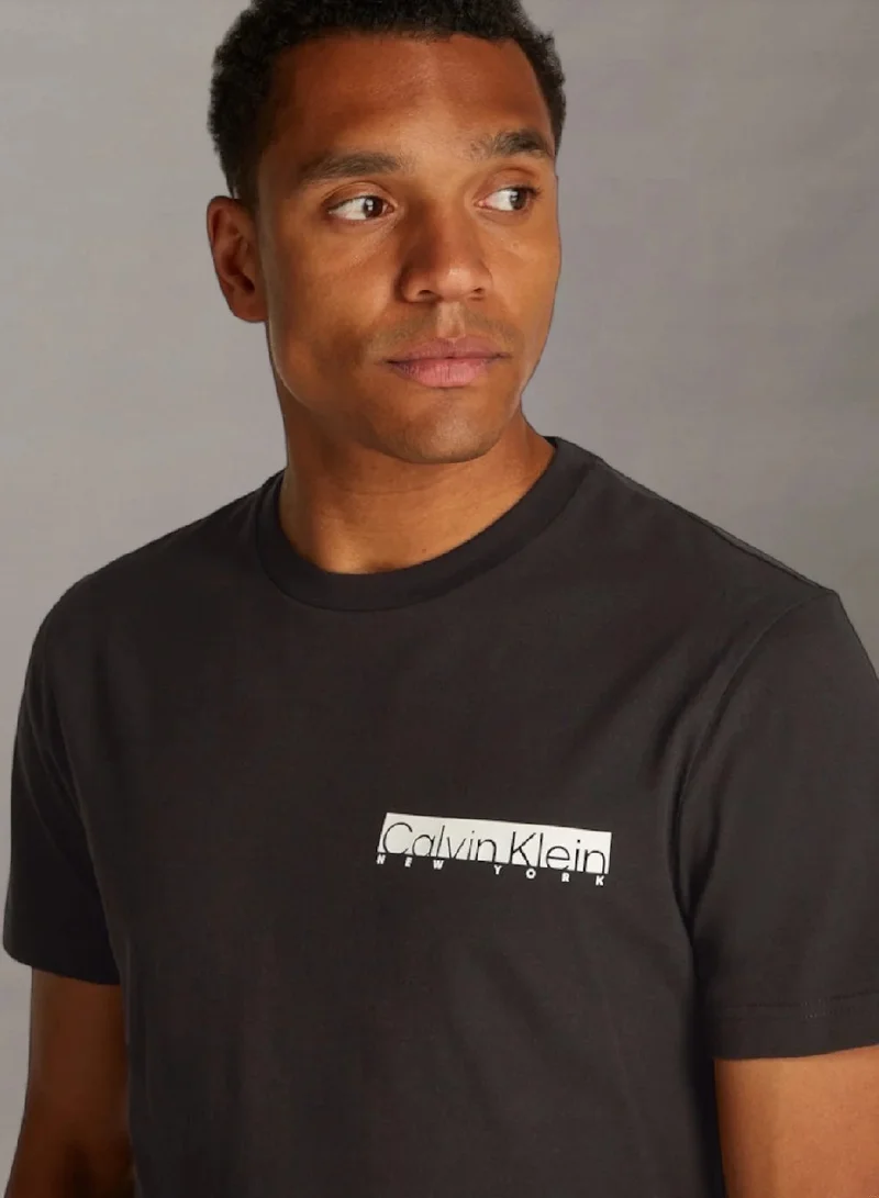 CALVIN KLEIN Ny Regular Fit T-Shirt With Chest Box Logo