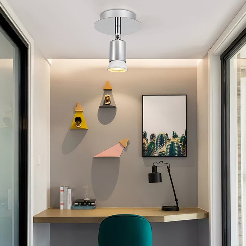 Wall Spot Lamp: 1-Head 85-265V Wide Voltage - Rotatable GU10 Base Stainless Steel Alloy for Indoor Home Decor - Image 4