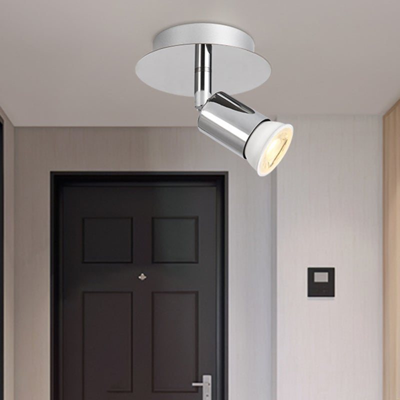 Wall Spot Lamp: 1-Head 85-265V Wide Voltage - Rotatable GU10 Base Stainless Steel Alloy for Indoor Home Decor - Image 5