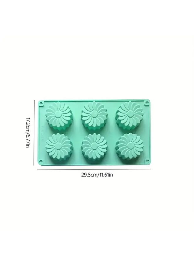 Pink Floral Silicone Cake Mold Oven Safe Soap Mold For Cakes Chocolates Desserts - Image 4