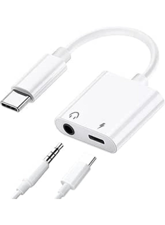 USB-C to 3.5mm Headphone and Charging Adapter – Dual Function for Audio and Fast Charging 2 in 1 - Image 3