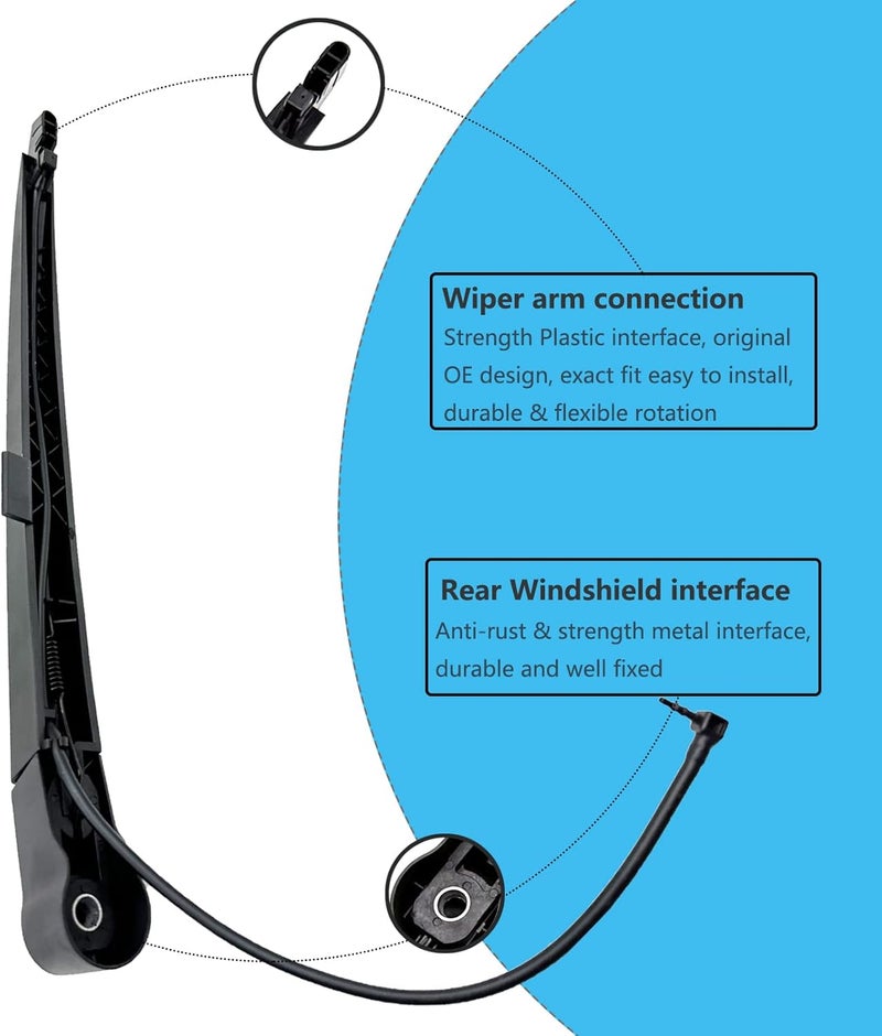 DAZOM Rear Window Wiper Arm & Blade Replacement - Image 4
