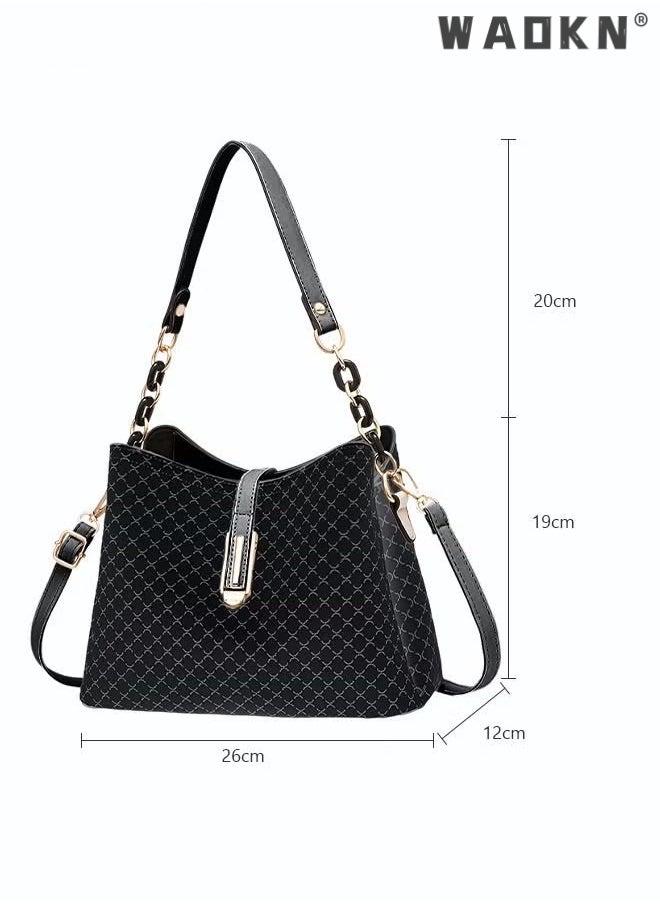 Women's Soft Faux Leather Tote Shoulder Bag from,PU Leather Handbag Large Capacity Shoulder Bag Female Leisure Shoulder Bags Fashion Purses Vintage Large Capacity Tote bag Black - pzsku/Z4447303F23CFAA798C6AZ/45/_/1702368978/af0b31fa-ceb4-4d88-bed2-f4d3d7cab892