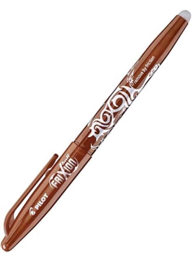 بايلوت قلم حبر جاف قابل للمسح من بايلوت فريكشن، مقاس رأس 0.7 مم، بني، 622709 - Image 1