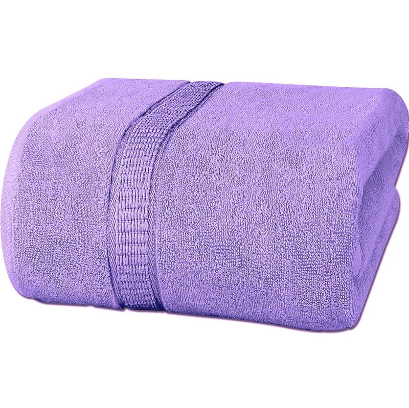 REWOP Microfiber Towels for Bath Large SizeSuper Soft Coral Fleece Bathing Towel with Hook Quick Dry Super AbsorbentBath Towel for Men and Women70x140 cm 1 Purple - Image 1
