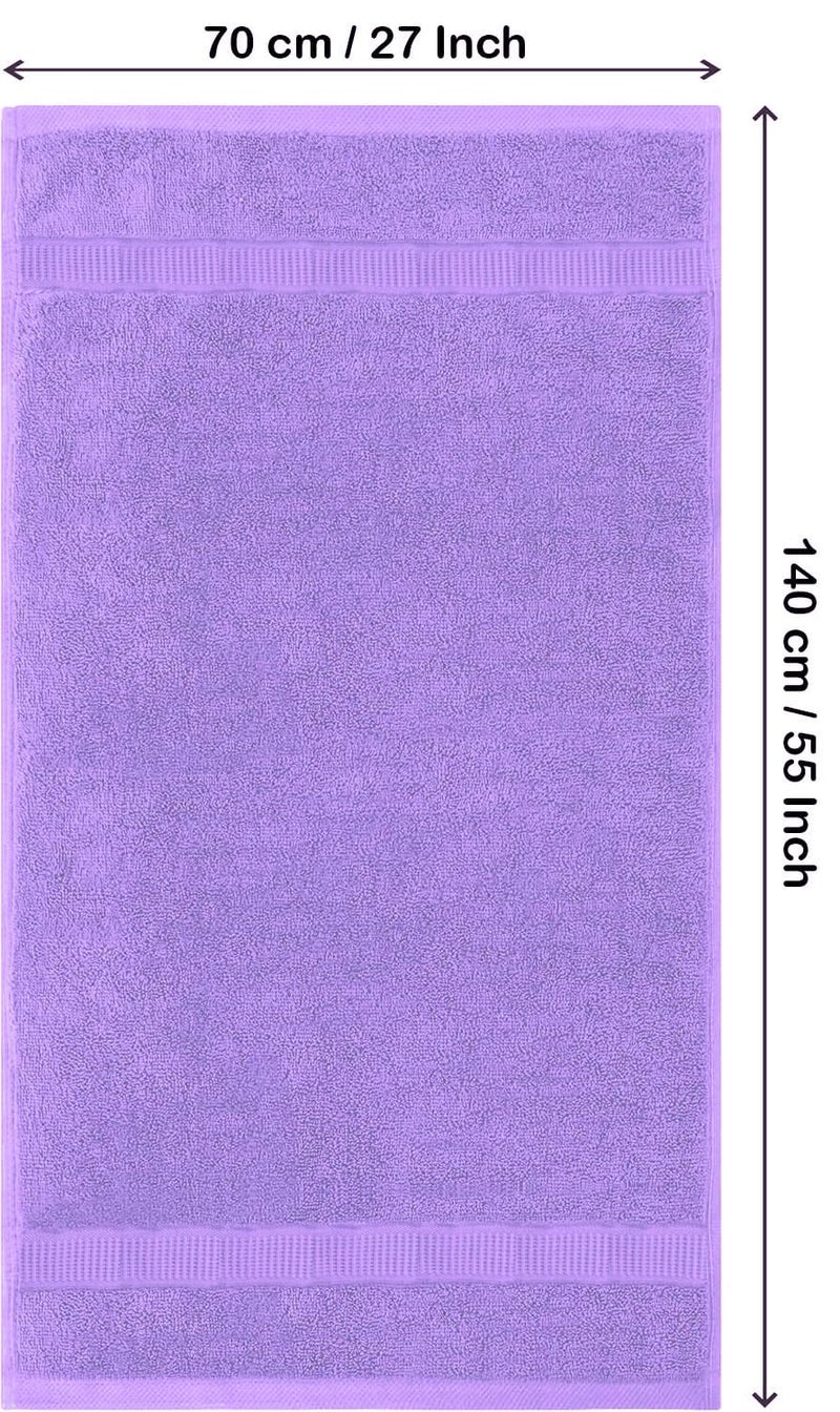 REWOP Microfiber Towels for Bath Large SizeSuper Soft Coral Fleece Bathing Towel with Hook Quick Dry Super AbsorbentBath Towel for Men and Women70x140 cm 1 Purple - Image 2