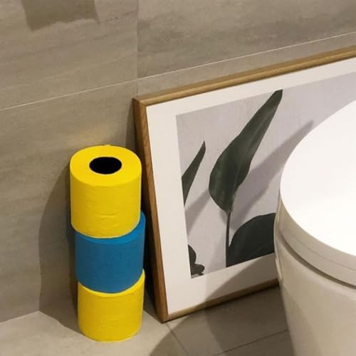 Renova Yellow Toilet Paper 3-Ply 6 Rolls Pack – 140 Sheets Per Roll, Soft Decorative Bathroom Tissue – Bright Color Toilet Roll - Made in Portugal - Image 5