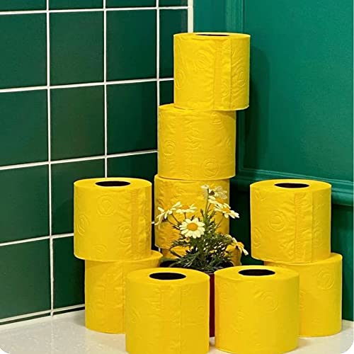 Renova Yellow Toilet Paper 3-Ply 6 Rolls Pack – 140 Sheets Per Roll, Soft Decorative Bathroom Tissue – Bright Color Toilet Roll - Made in Portugal - Image 4