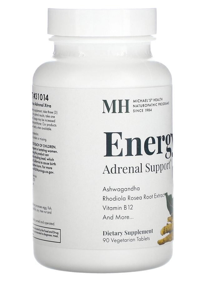 Michael's Naturopathic Energy Adrenal Support 90 Vegetarian Tablets - Image 2