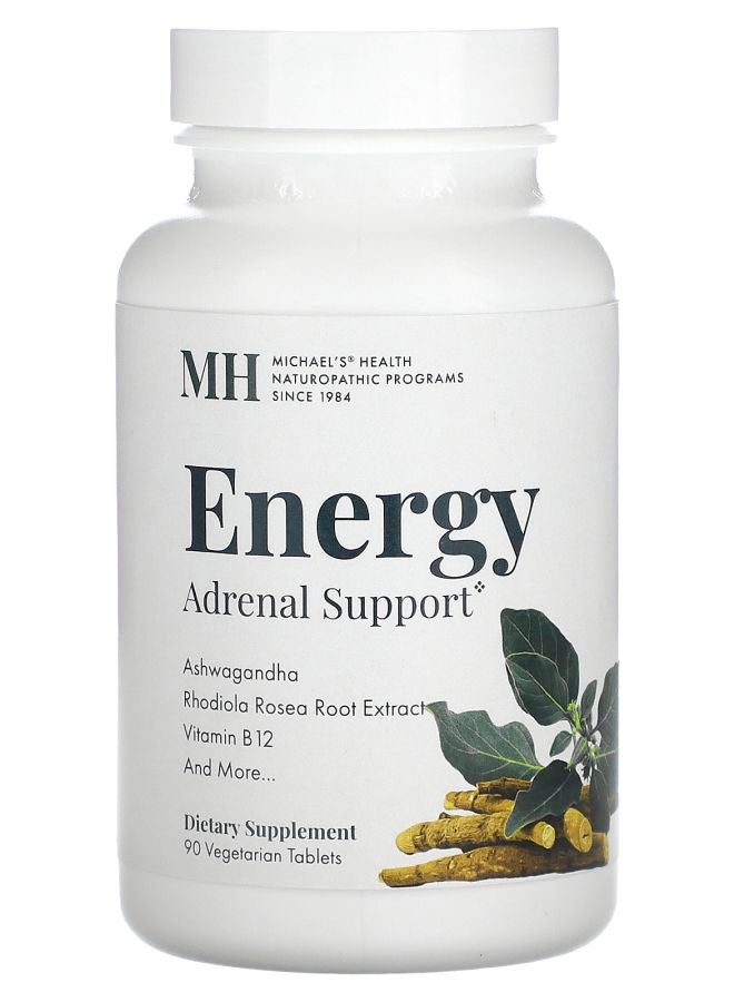 Michael's Naturopathic Energy Adrenal Support 90 Vegetarian Tablets - Image 1