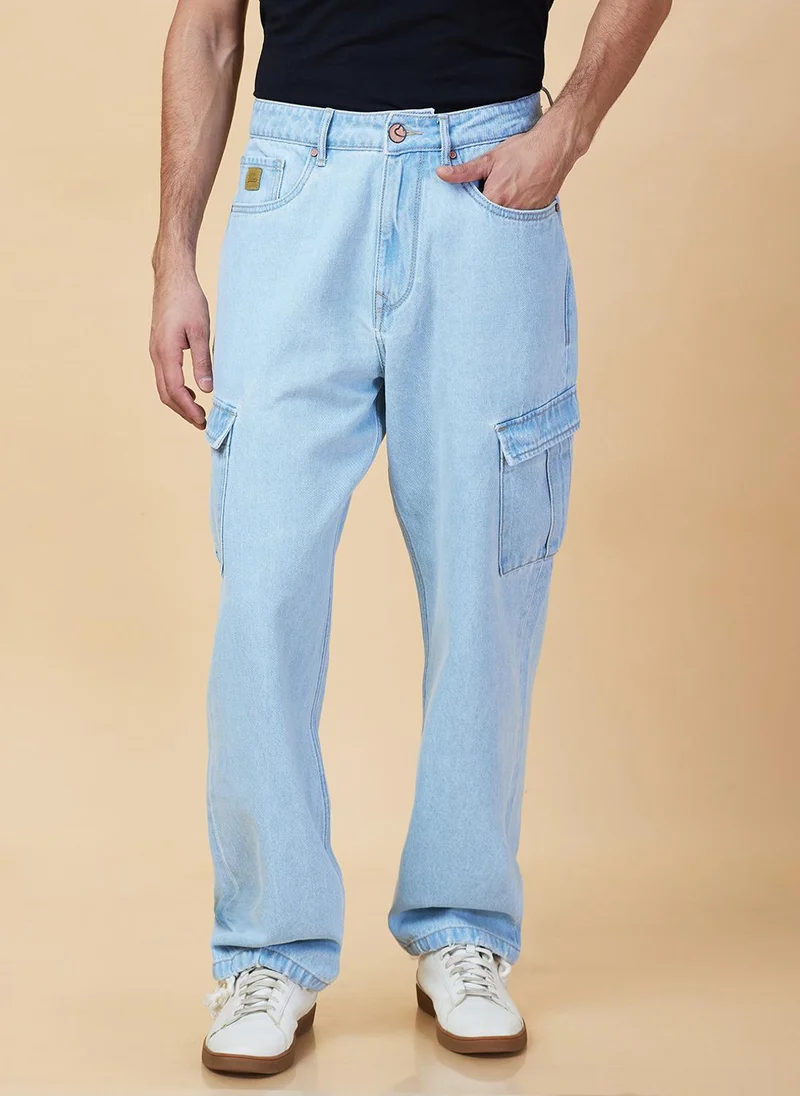 Being Human Men Regular Fit Mid-Rise Cargo Styles Jeans
