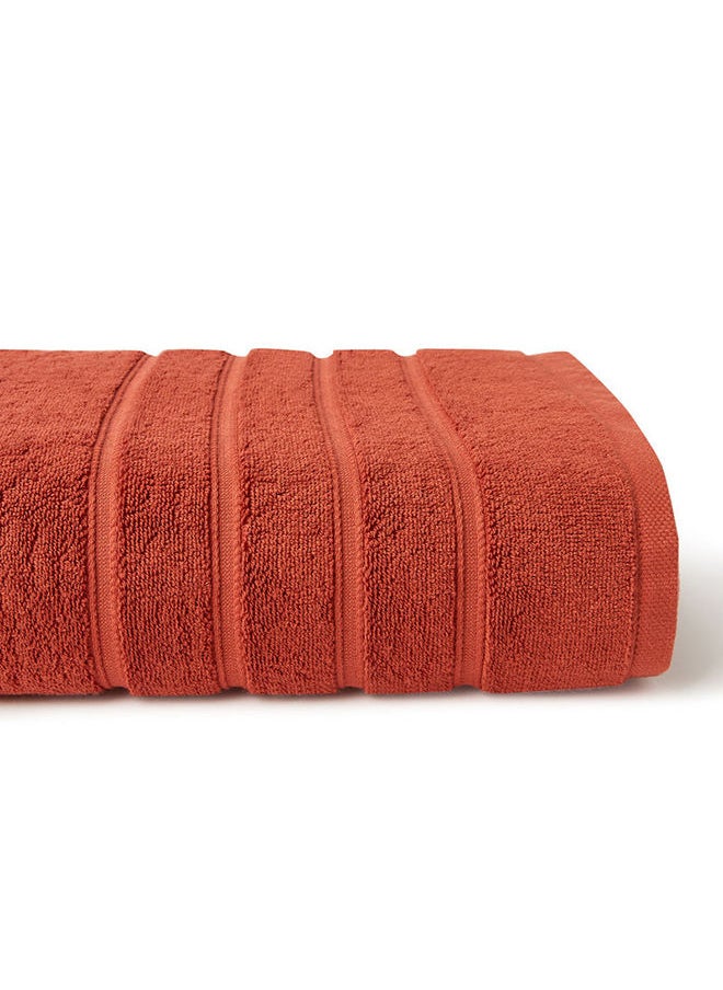 White Rose Towel Vision -Bath Sheet 640 GSM 100% Cotton Terry 80x160 cm Luxury Feel Soft & Fluffy Super Absorbent -Quick Dry -Orange  - Image 3