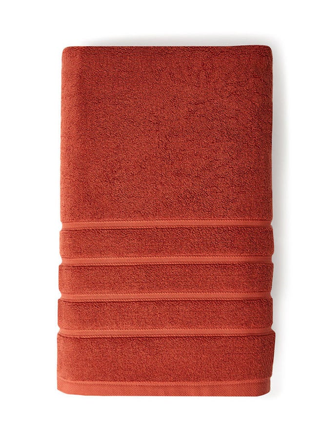 White Rose Towel Vision -Bath Sheet 640 GSM 100% Cotton Terry 80x160 cm Luxury Feel Soft & Fluffy Super Absorbent -Quick Dry -Orange  - Image 2