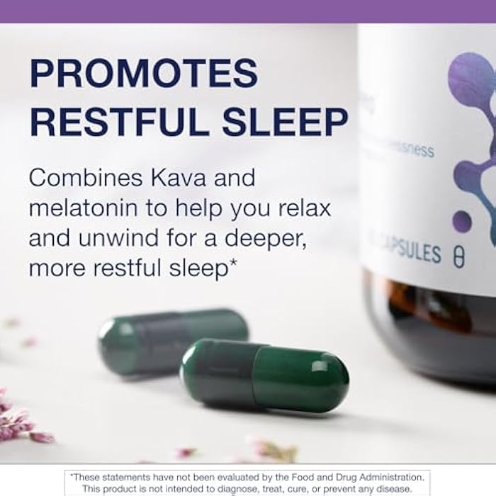 Metagenics MetaSleep - Dual-Phase Melatonin Sleep Supplement - With Kava Root for Relaxation & Calmness* - Sustained-Release Formula to Support Restful Sleep* - Non-GMO, Gluten-Free - 60 Capsules - Image 3
