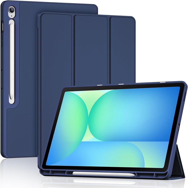 Procases For Galaxy Tab S10 Fe+ Plus 13.1 Inch 2025 Sm-X620/ X626/ X626B Case With S Pen Holder, Hybrid Cover With Soft Tpu Back, Supports Auto Wake/Sleep -Navy - Image 1