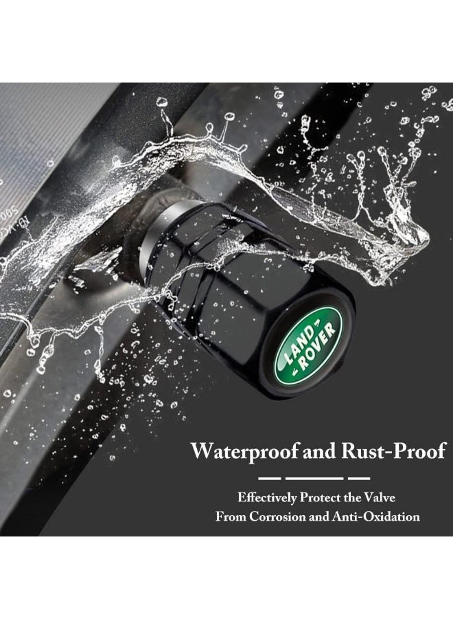 6pcs Tire Valve Caps Compatible with Land Rover LR2 LR3 LR4 Range Rover Sport Defender Discovery Sport LR4 Land Cruiser, Leak-Proof Car Tire Valve Caps - Image 3