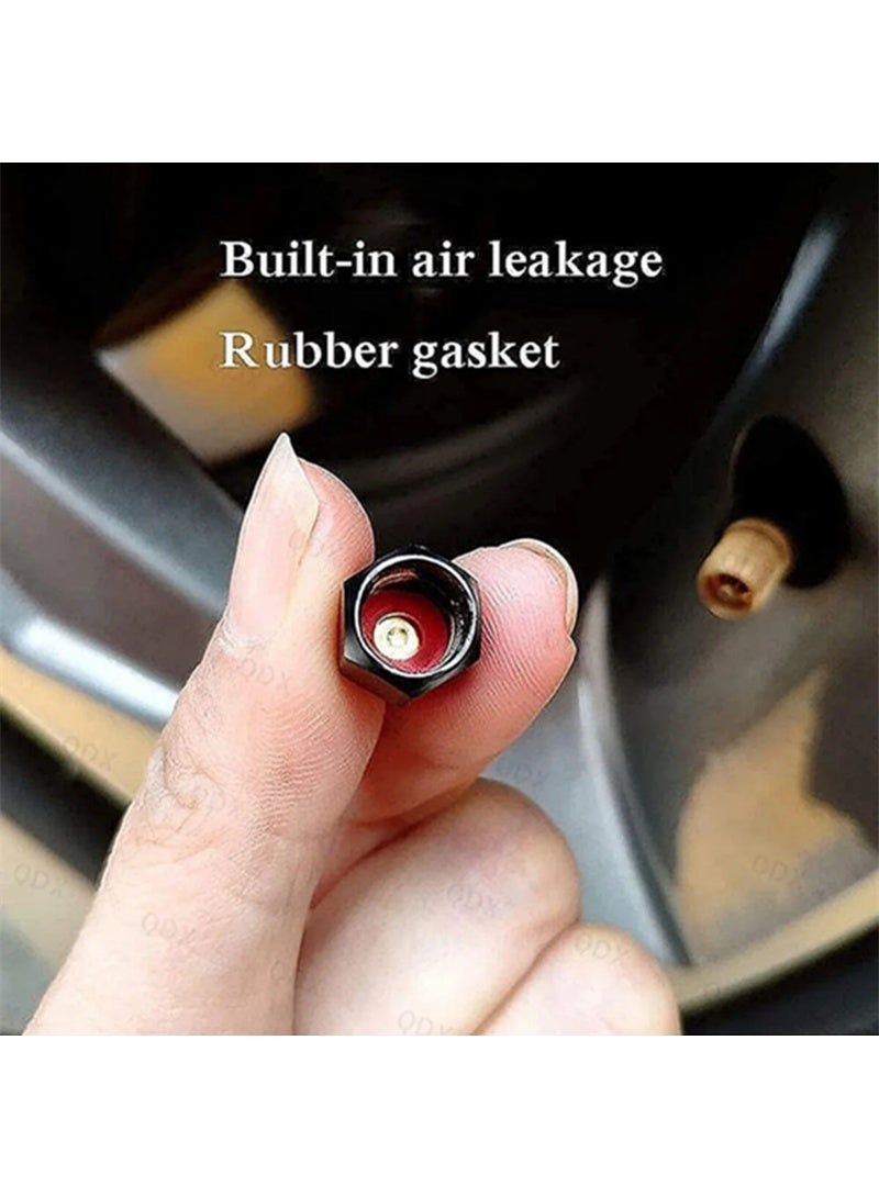 6pcs Tire Valve Caps Compatible with Land Rover LR2 LR3 LR4 Range Rover Sport Defender Discovery Sport LR4 Land Cruiser, Leak-Proof Car Tire Valve Caps - Image 2