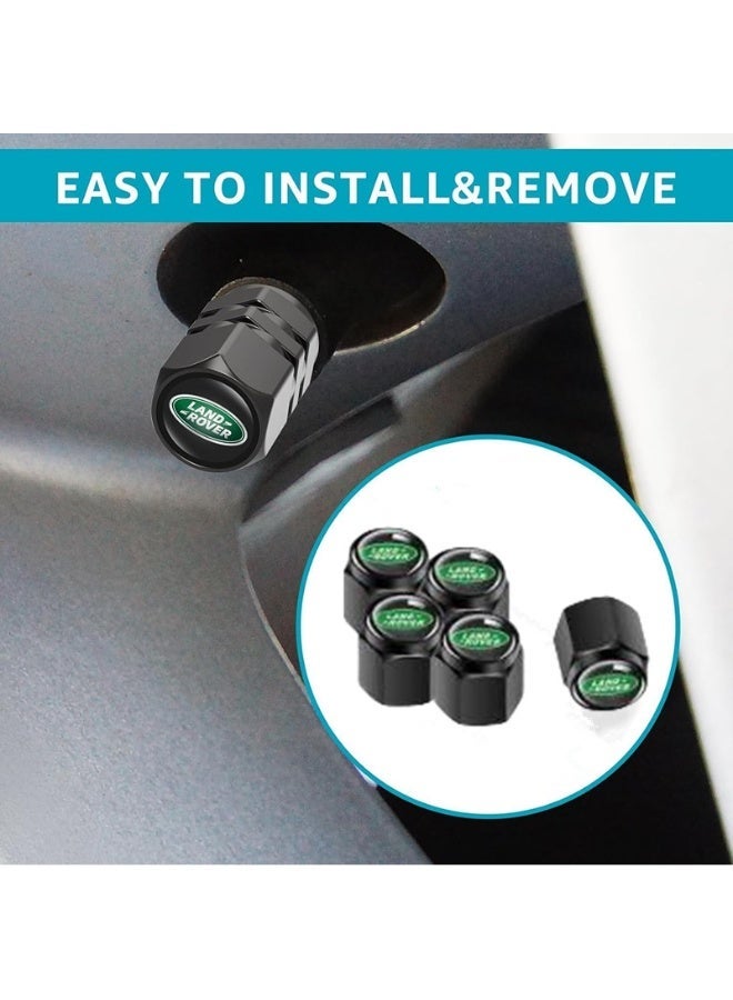 6pcs Tire Valve Caps Compatible with Land Rover LR2 LR3 LR4 Range Rover Sport Defender Discovery Sport LR4 Land Cruiser, Leak-Proof Car Tire Valve Caps - Image 4