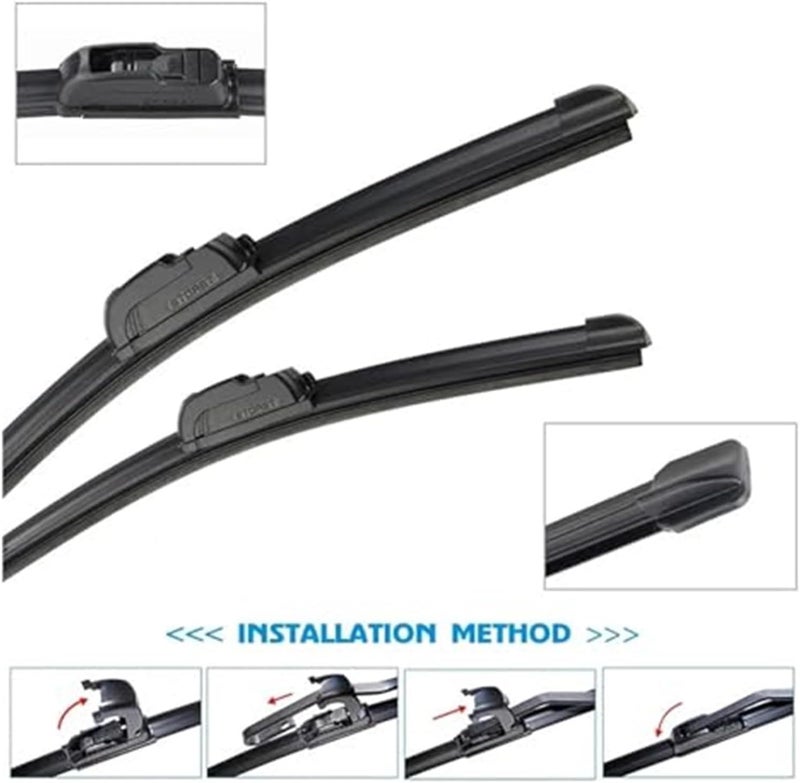 DEMULAX Car Front Wiper Blades for Jeep Cherokee KL 2014-2019 - Image 3