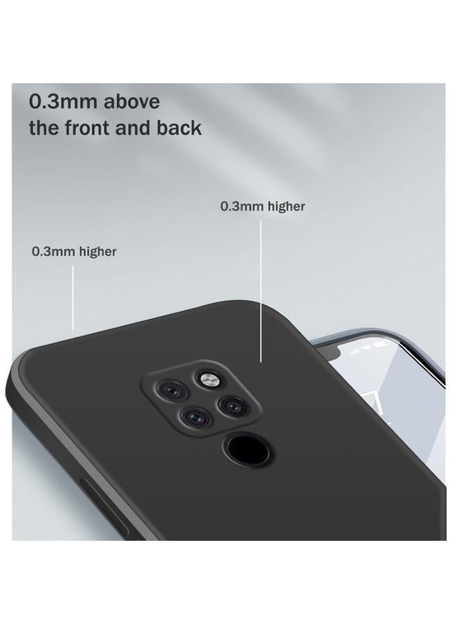 اس-توب جراب لهاتف Huawei Mate 20 بلون سادة من السيليكون السائل المقلد مع حافة مستقيمة وغطاء حماية كامل مقاوم للسقوط - Image 4