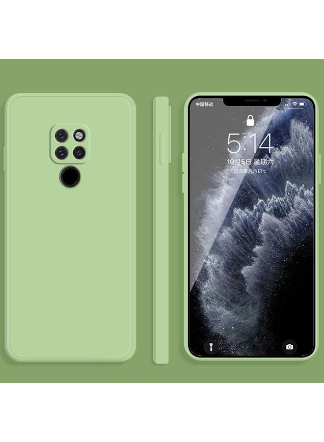 اس-توب جراب لهاتف Huawei Mate 20 بلون سادة من السيليكون السائل المقلد مع حافة مستقيمة وغطاء حماية كامل مقاوم للسقوط - Image 1