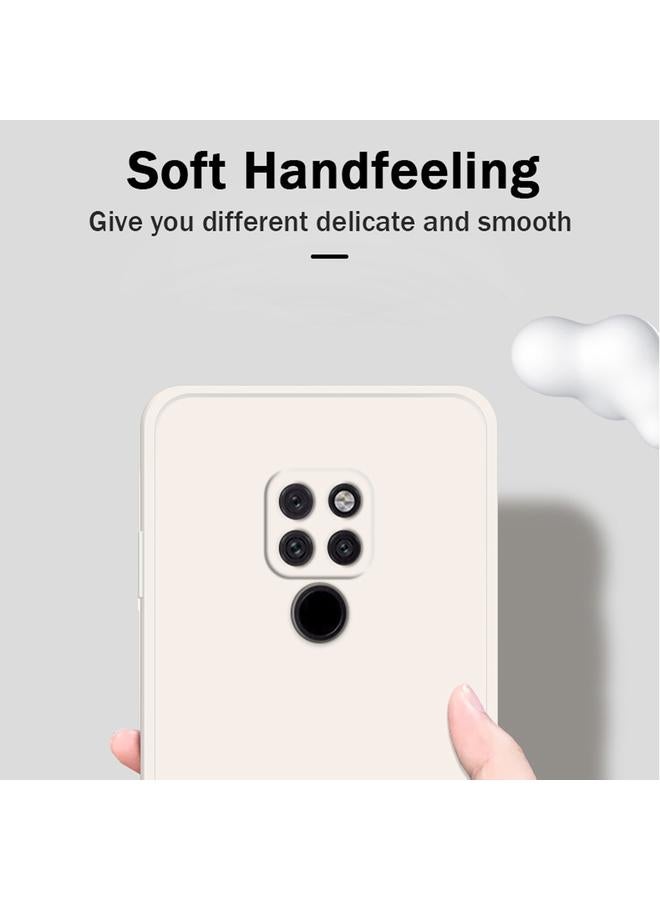 اس-توب جراب لهاتف Huawei Mate 20 بلون سادة من السيليكون السائل المقلد مع حافة مستقيمة وغطاء حماية كامل مقاوم للسقوط - Image 2