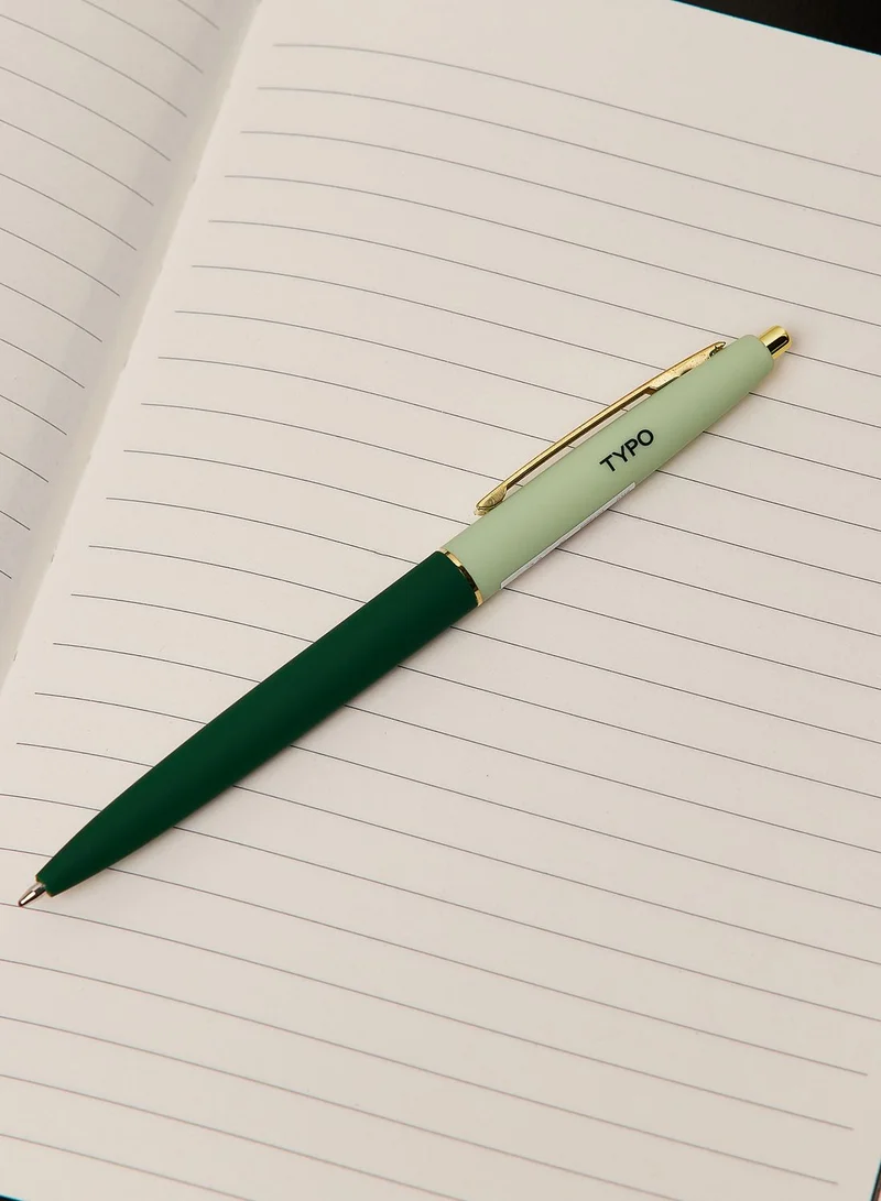 Typo Green Ballpoint Pen Smooth Writing