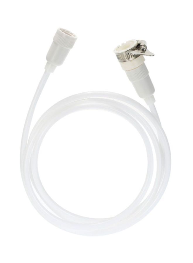 NIBEMINENT Shower Spray Hose White/Silver - Image 1