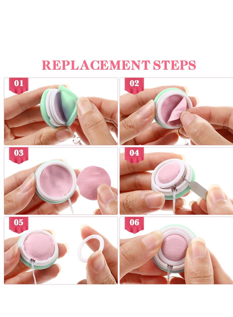SYOSI SYOSI 8 Pack Phone Screen Cleaners, Colorful Macaron Shape Cell Phone Computer Glasses Cleaner Cloth Mobile Phone Screen Lens Wipes Glasses with Portable Keychain for Laptop Decorative Bag Pendant - Image 4