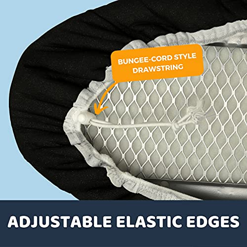 SAVUK Ironing Board Cover and Pad, 18'' X 49'', Extra Wide, Adjustable Elastic Edge Fit, Extra Thick, Heat Reflective, Non Stick, Cotton, Black - Image 5
