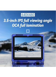 ANBERNIC  RG35XXSP Retro Flip Handheld Game Console, 3.5-inch IPS Screen, Linux H700 Video Game Player, Support Streaming WIFI Bluetooth (Transparent Blue, 128G)  - Image 5