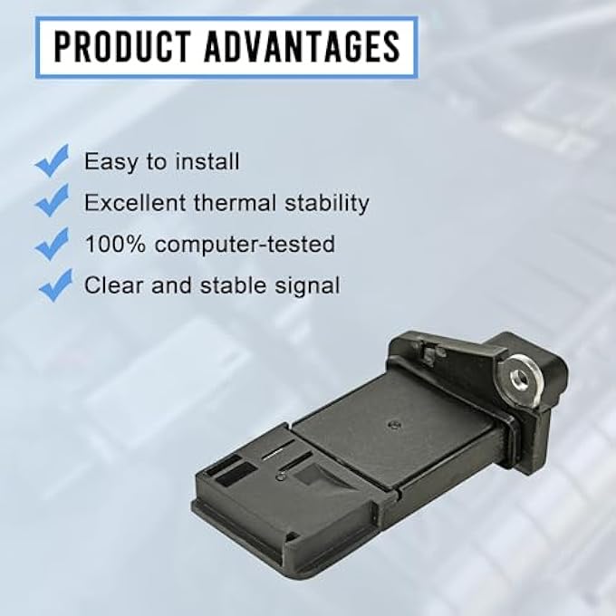 RLP مستشعر تدفق الهواء الشامل، مستشعر كتلة الهواء، متوافق مع فورد إسكيب، إكسبيديشن، إكسبلورر F150، F250، F350، لينكولن MKX، MKZ، نافيجيتور، تاون كار، ميركوري مارينر، ماونتنير، يحل محل 3L3Z12B579Ba Maf0012 - Image 4