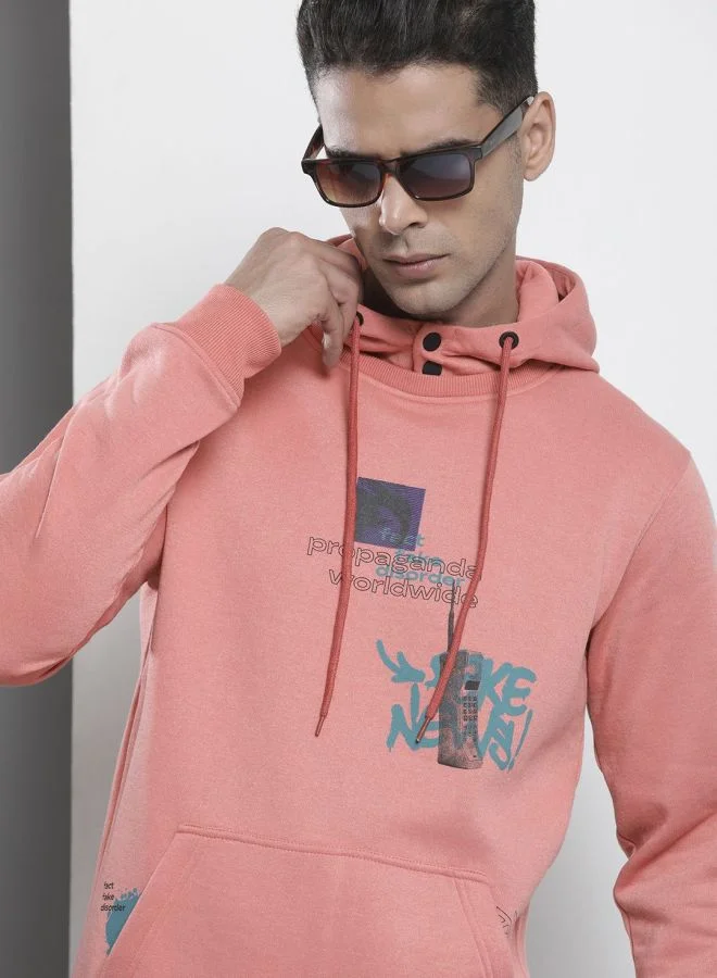 The Indian Garage Co Men Regular Fit Printed Round Neck Full Sleeves Sweatshirt