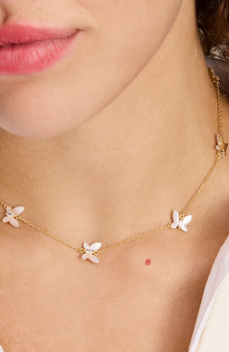 Kate Spade Social Butterfly Delicate Scatter Necklace